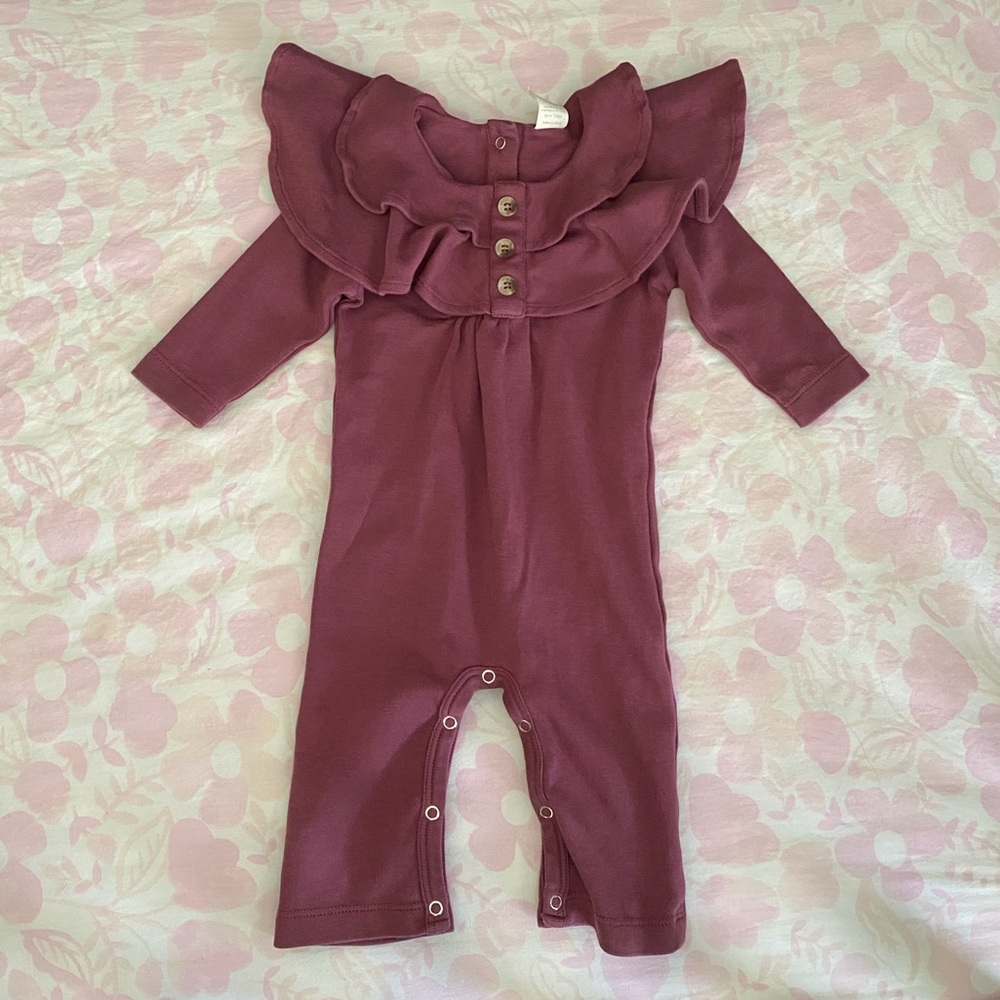 Red Kate Quinn Ruffle Neck Jumpsuit